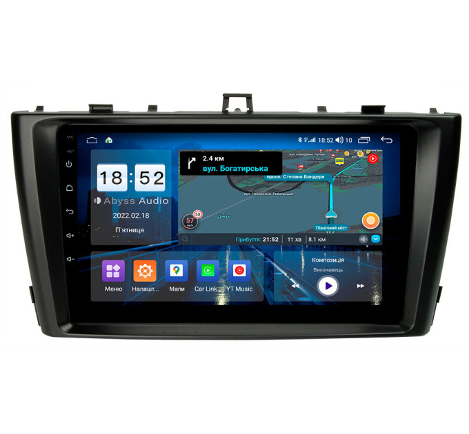 Штатна магнітола Abyss Audio QS-9156 для Toyota Avensis T27 2011-2015