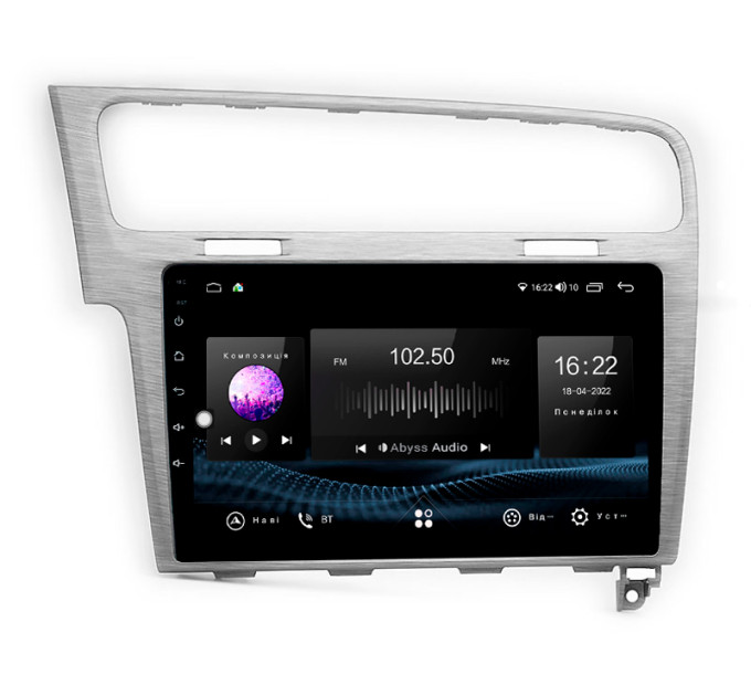 Штатна магнітола Abyss Audio SX-0105 для Volkswagen GOLF7 2013-2015 Gray