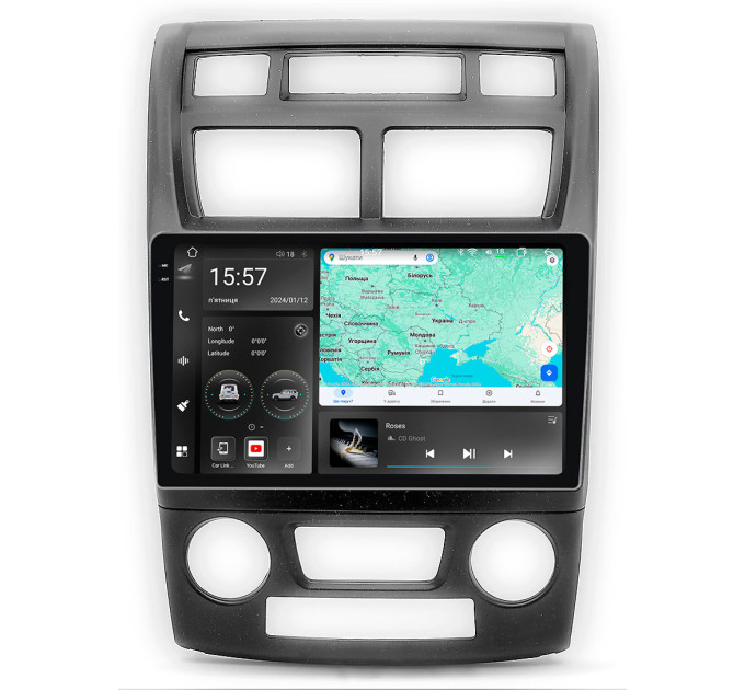 Штатна магнітола Abyss Audio WR-9196 для KIA Sportage（Клімат-контроль） 2004-2010