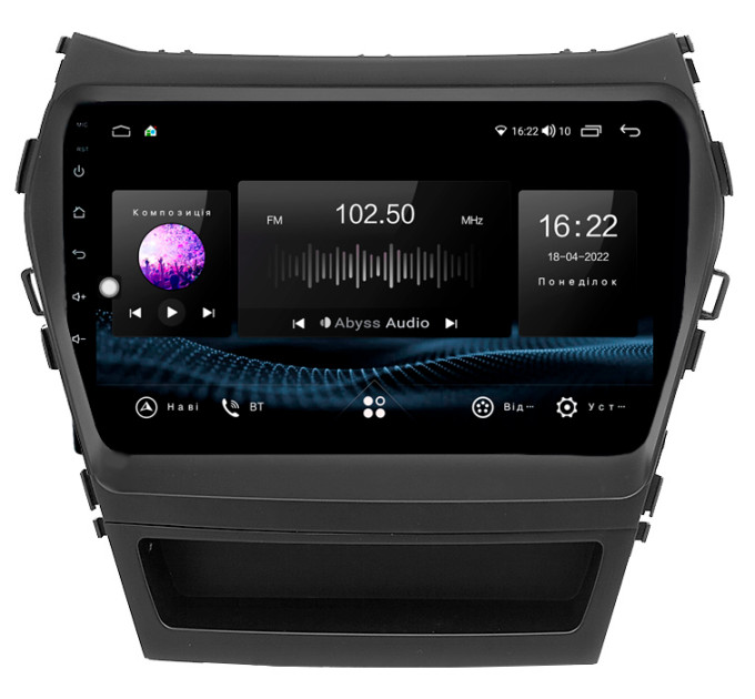 Штатна магнітола Abyss Audio SX-9216 для Hyundai Santa Fe / IX45 2013-2017