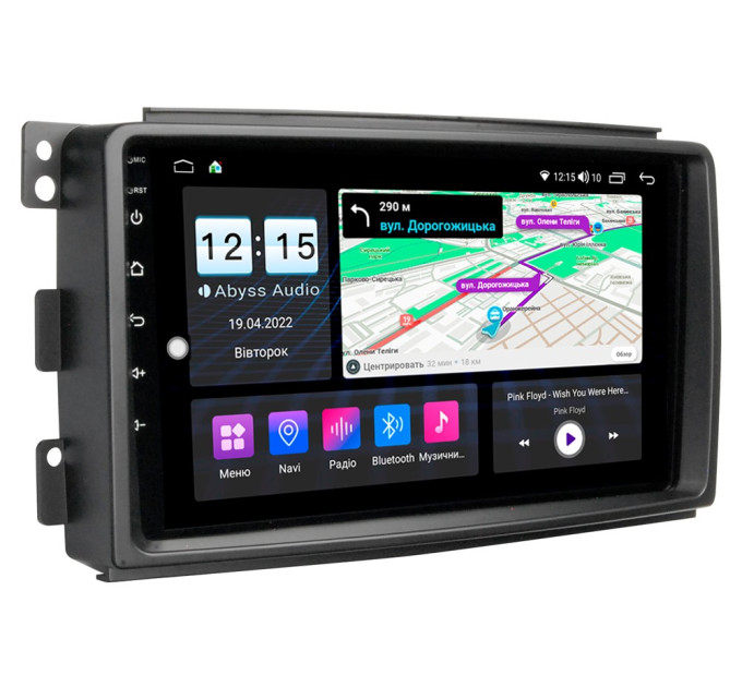 Штатна магнітола Abyss Audio MP-9345 для Smart ForTwo 2007-2010