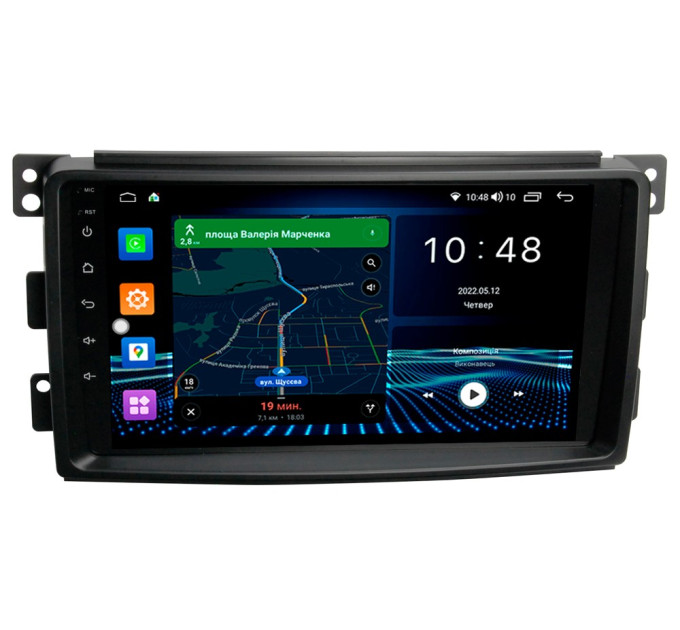 Штатна магнітола Abyss Audio MP-9345 для Smart ForTwo 2007-2010