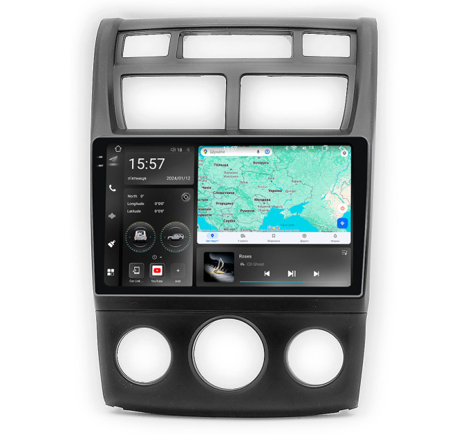 Штатна магнітола Abyss Audio WR-9197 для KIA Sportage (Кондиціонер) 2004-2010