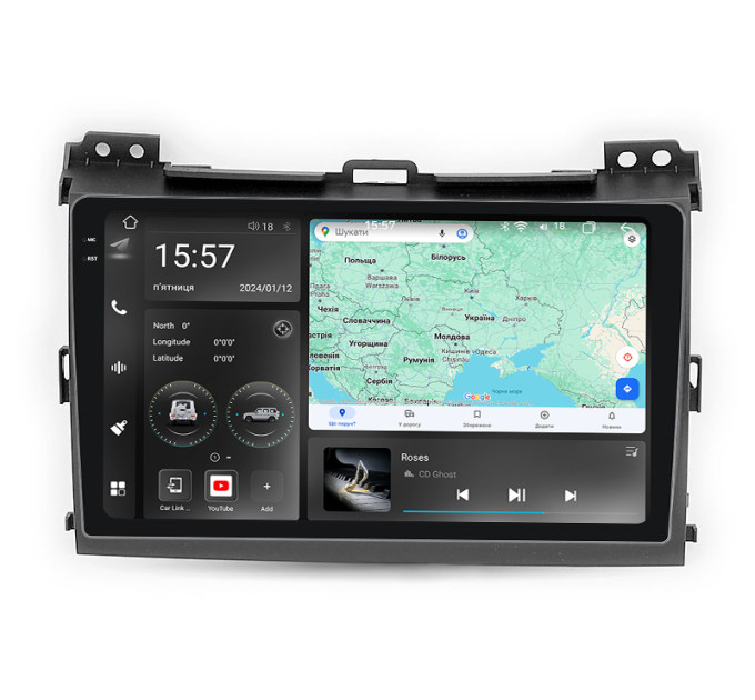 Штатна магнітола Abyss Audio WR-9144 для Toyota PRADO J120 2002-2010