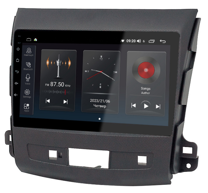 Штатна магнітола Abyss Audio SP-9245 для Mitsubishi Outlander 2006-2012