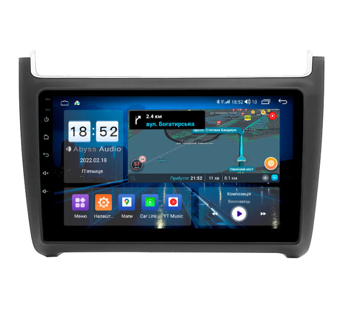 Штатна магнітола Abyss Audio QS-9104 для Volkswagen Polo 2012-2015 2012-2015