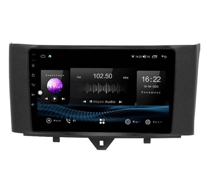 Штатна магнітола Abyss Audio SX-9344 для Smart ForTwo 2011-2017