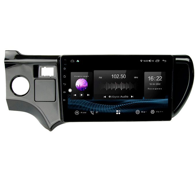 Штатна магнітола Abyss Audio SX-9366 для Toyota Prius C 2012-2014