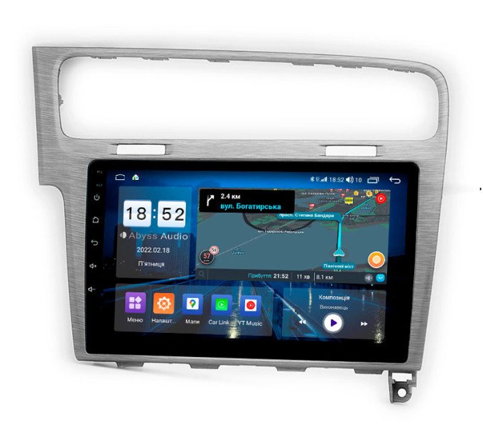 Штатна магнітола Abyss Audio QX-0105 для Volkswagen GOLF7 2013-2015 Gray