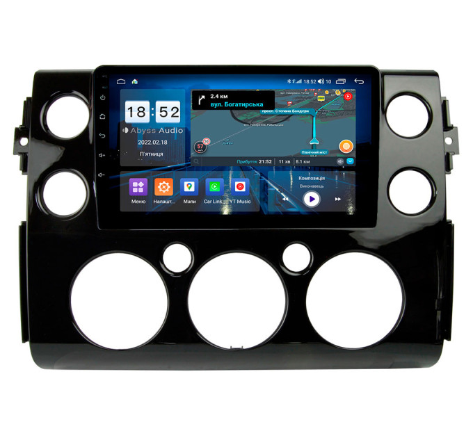 Штатна магнітола Abyss Audio QX-9364 для Toyota FJ Cruiser 2007-2016