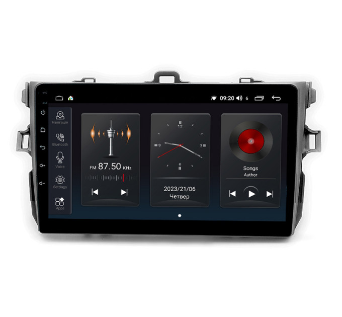 Штатна магнітола Abyss Audio SP-9152 для Toyota Corolla E140 2007-2010
