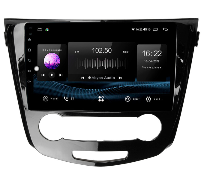 Штатна магнітола Abyss Audio SX-0175 для Nissan QASHQAI 2012-2016