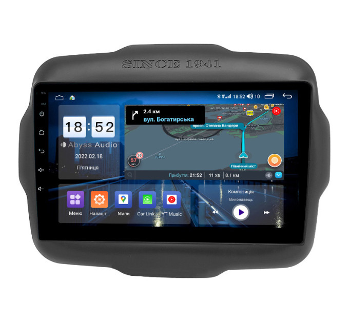 Штатна магнітола Abyss Audio QX-9179 для Jeep RENEGADE 2016-2018