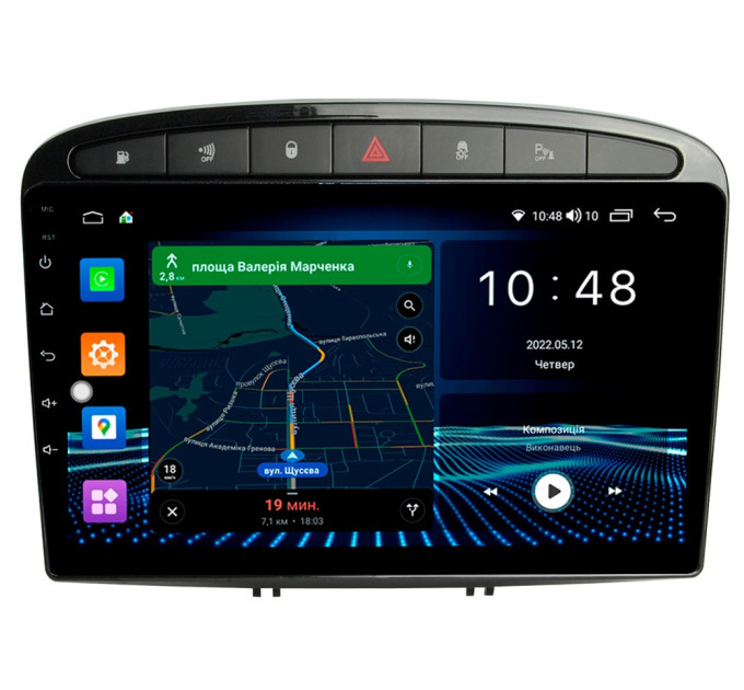 Штатна магнітола Abyss Audio MP-9236 для Peugeot 408 2011-2017