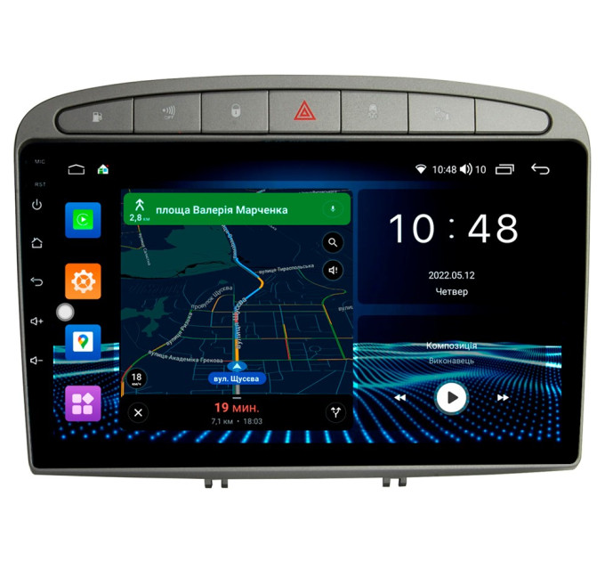 Штатна магнітола Abyss Audio MP-9236 для Peugeot 408 2011-2017