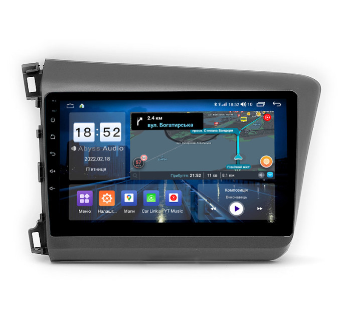 Штатна магнітола Abyss Audio QS-9160 для Honda CIVIC 2012-2015