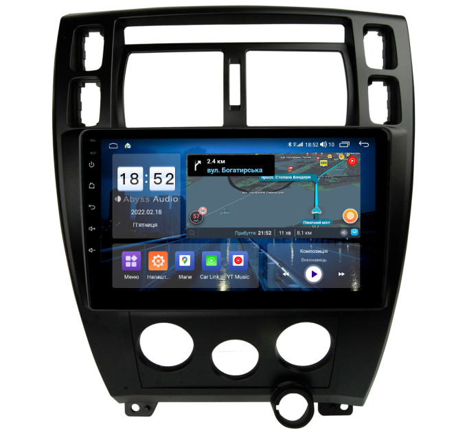 Штатна магнітола Abyss Audio QS-0205 для Hyundai Tucson 2004-2009