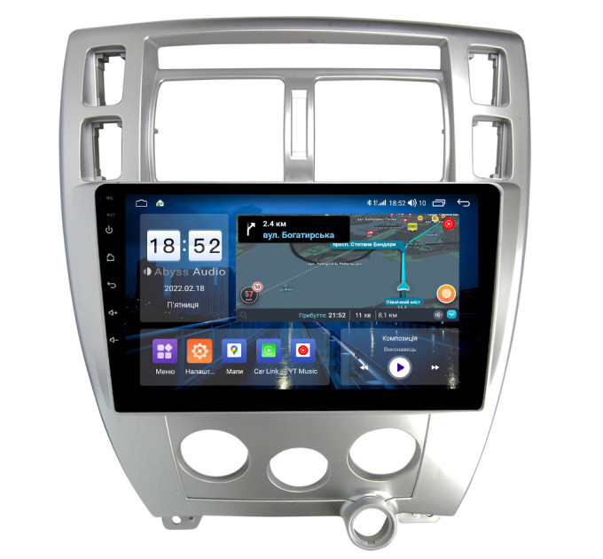 Штатна магнітола Abyss Audio QS-0205 для Hyundai Tucson 2004-2009