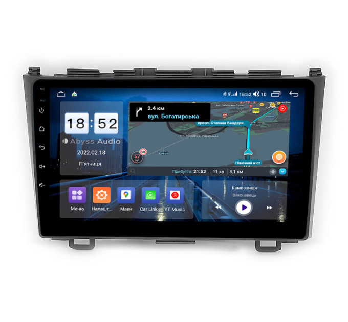 Штатна магнітола Abyss Audio QX-9163 для Honda CR-V 2006-2011