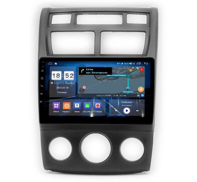 Штатна магнітола Abyss Audio QX-9197 для KIA Sportage (Кондиціонер) 2004-2010