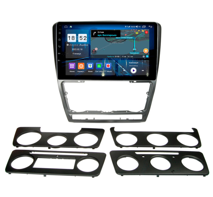 Штатна магнітола Abyss Audio QX-0117 для Skoda Octavia A5 2004-2013