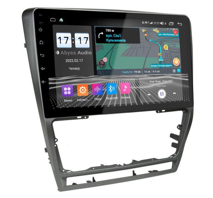 Штатна магнітола Abyss Audio QX-0117 для Skoda Octavia A5 2004-2013