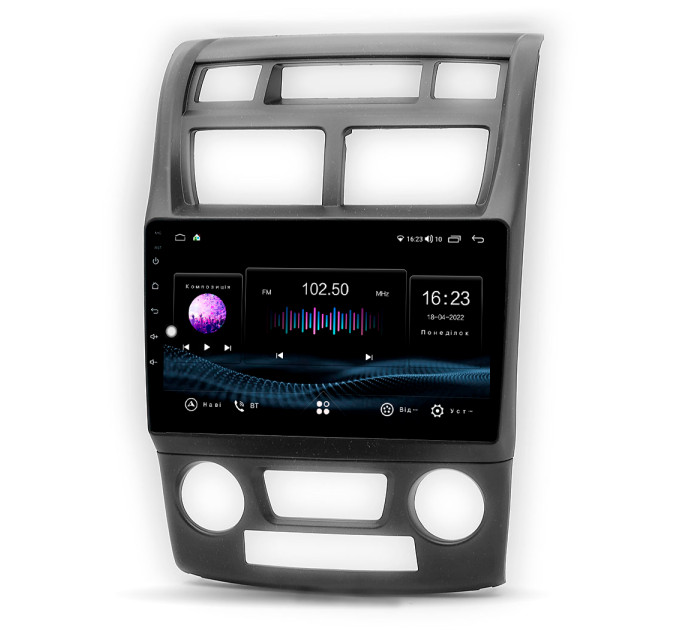 Штатна магнітола Abyss Audio SX-9196 для KIA Sportage（Клімат-контроль） 2004-2010