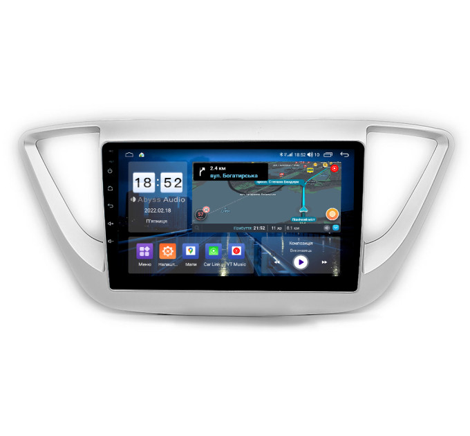 Штатна магнітола Abyss Audio QX-9208 для Hyundai Accent 2017-2018