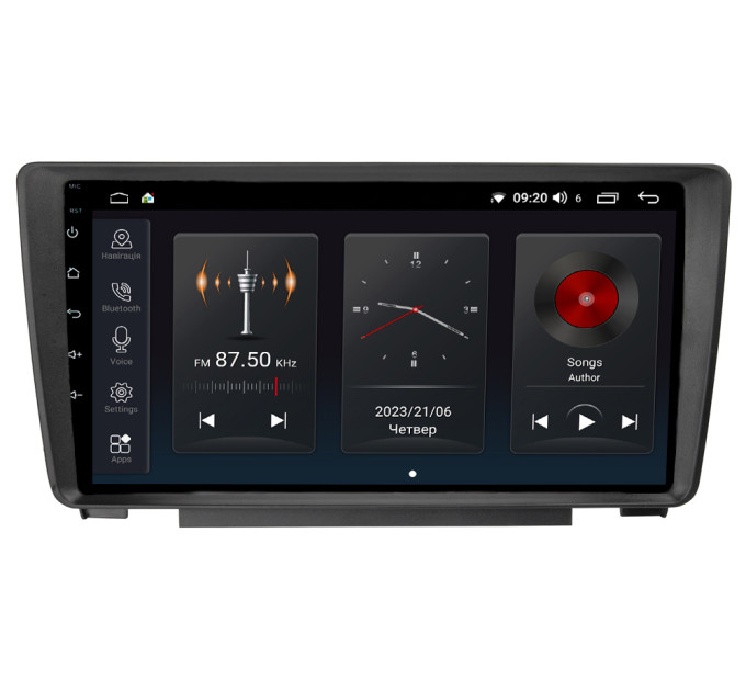 Штатна магнітола Abyss Audio SP-9339 для Skoda Octavia / Yeti 2004-2013