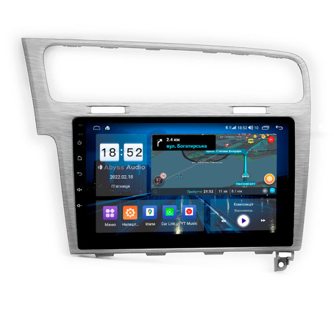 Штатна магнітола Abyss Audio QS-0105 для Volkswagen GOLF7 2013-2015 Gray