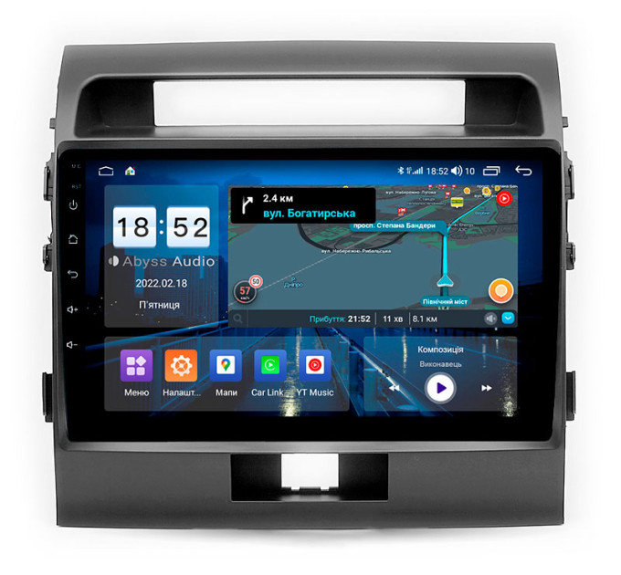 Штатна магнітола Abyss Audio QX-0142 для Toyota LANDCRUISER 200 2008-2012