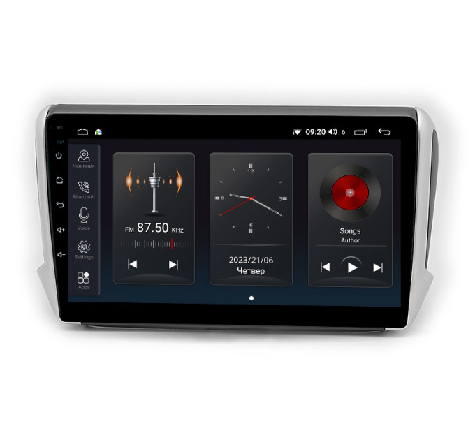 Штатна магнітола Abyss Audio SP-0241 для Peugeot 208 2012-2019