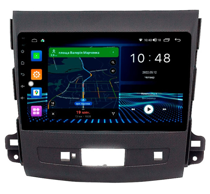 Штатна магнітола Abyss Audio MP-9245 для Mitsubishi Outlander 2006-2012