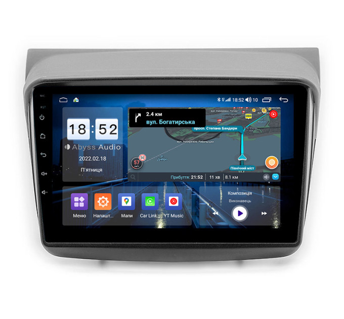 Штатна магнітола Abyss Audio QS-9249 для Mitsubishi L200 (low)