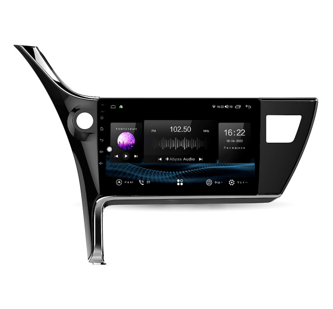 Штатна магнітола Abyss Audio SX-0120 для Toyota Corolla E180 2016-2019