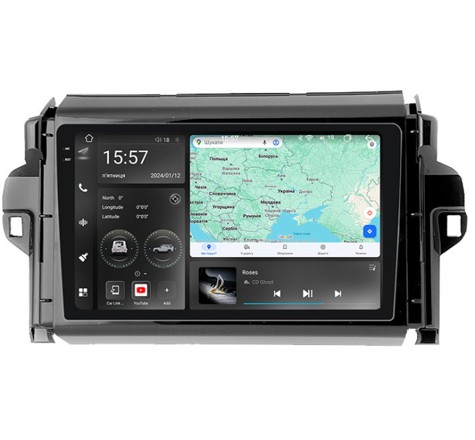 Штатна магнітола Abyss Audio WR-9157 для Toyota Fortuner 2 2015-2018