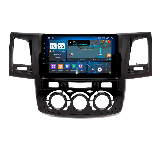 Штатна магнітола Abyss Audio QX-9154 для Toyota Hilux (Кондиціонер) 2012-2015