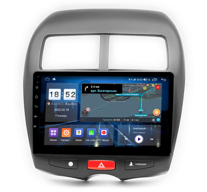 Штатна магнітола Abyss Audio QX-0238 для Mitsubishi ASX 2010-2016
