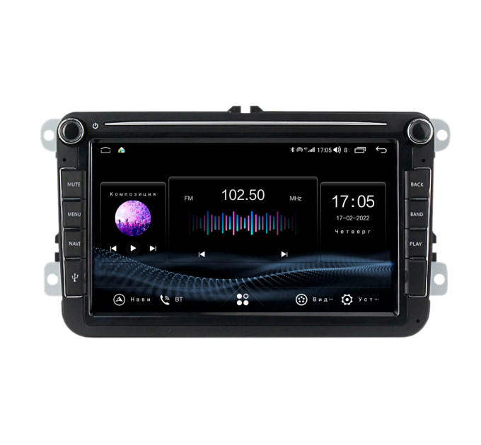 Штатна магнітола Abyss Audio SX-8102 для Volkswagen Passat, Golf, Jetta, Tiguan, Touran, Polo, Amarok, Caddy, T5, T6, Beatle, EOS