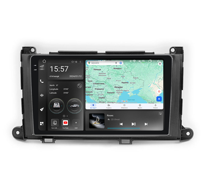 Штатна магнітола Abyss Audio WR-9158 для Toyota Sienna 2009-2014