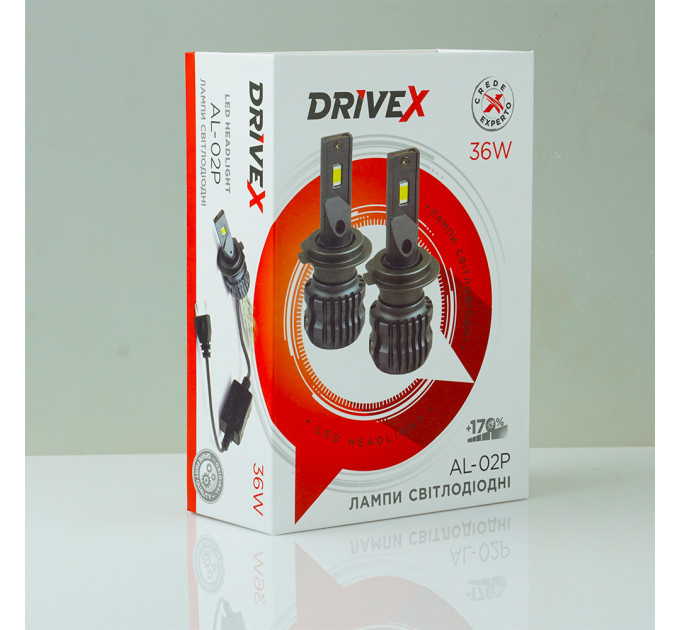 Світлодіодні лампи DriveX AL-02P H3 5000K LED 36W 12В