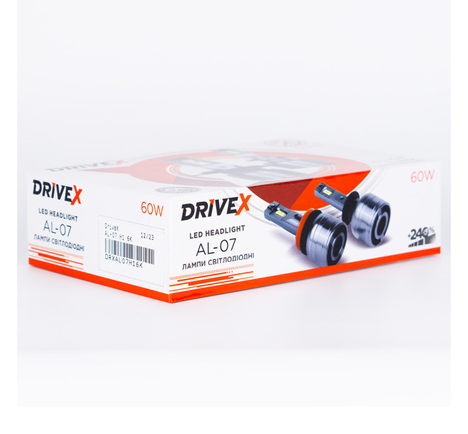 Світлодіодні лампи DriveX AL-07 H3 6000K LED 60W CAN 12V