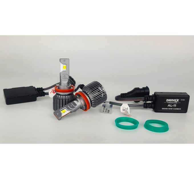 Світлодіодні лампи DriveX AL-11 H11 5.5K 50W 9-36V