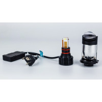 Світлодіодні лампи з лінзою DriveX LE-07 H4 H/L 6000K 55W 9-32V