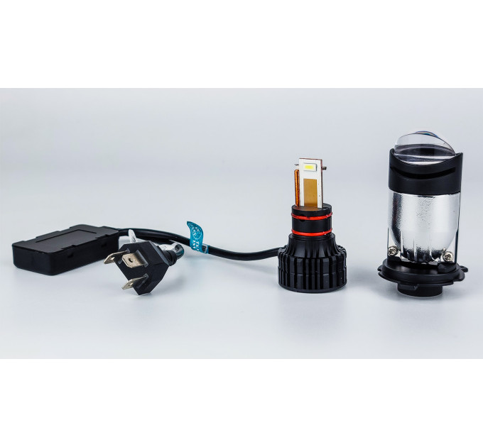 Світлодіодні лампи з лінзою DriveX LE-07 H4 H/L 6000K 55W 9-32V