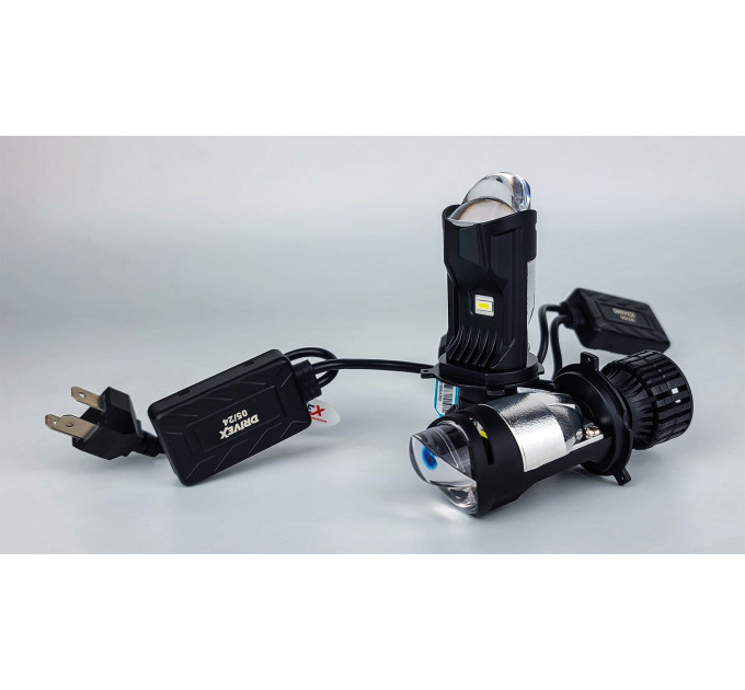 Світлодіодні лампи з лінзою DriveX LE-07 H4 H/L 6000K 55W 9-32V