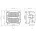 Фара додаткового світла DriveX WL SQ-113 DLX 4