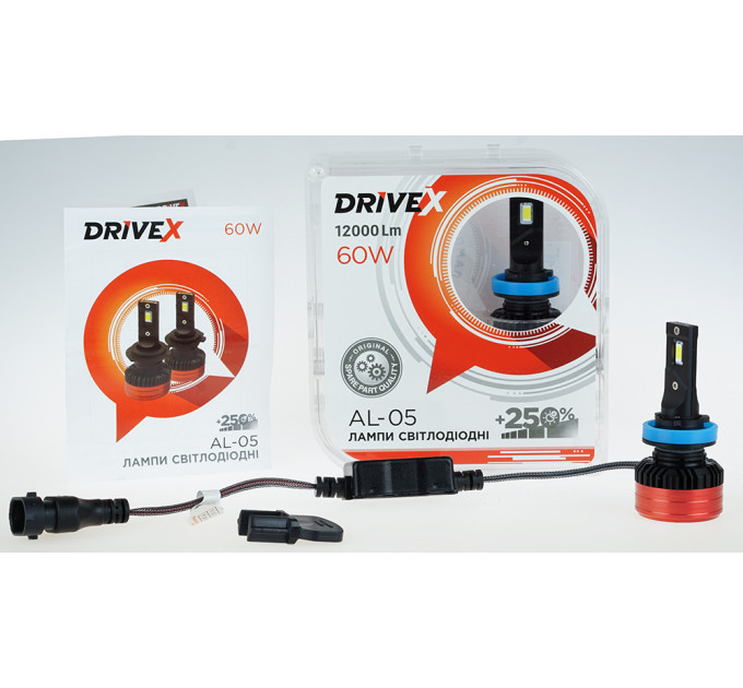Світлодіодні лампи DriveX AL-05 H11 CAN 5500K LED 50W CAN 12V