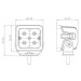Фара додаткового світла DriveX WL SQ-104 DLX 3