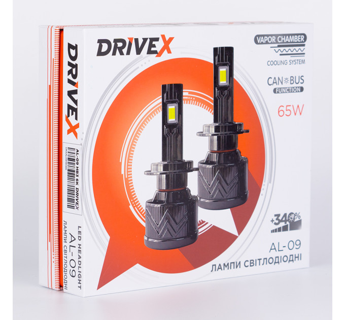Світлодіодні лампи DriveX AL-09 H11 6000K LED 65W CAN 12V